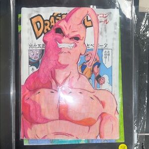 Dragon Ball Z Illustration with Pink Character